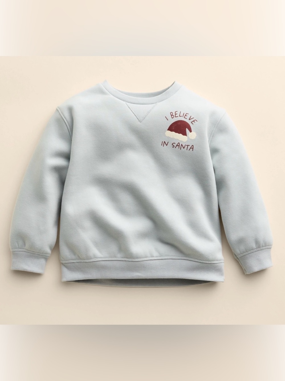 Baby & Toddler Little Co. by Lauren Conrad Crew Pullover, Bl Santa Hat, Size 12M